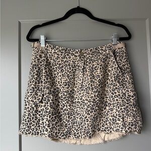 Da-Nang Leopard Print Skirt - 100% silk